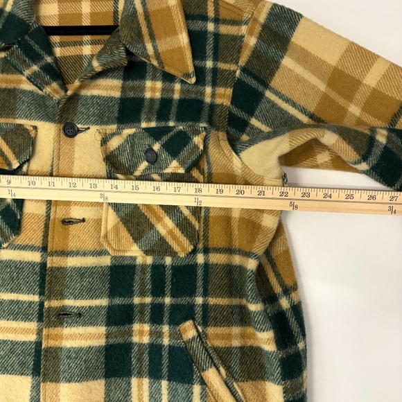 Vintage L.L. Bean Wool Blend Plaid Men's Button Jacket Size Large - Picture 11 of 12